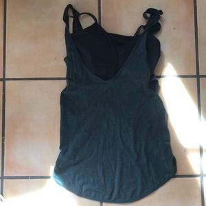 Lululemon bra and crossed shirt duo